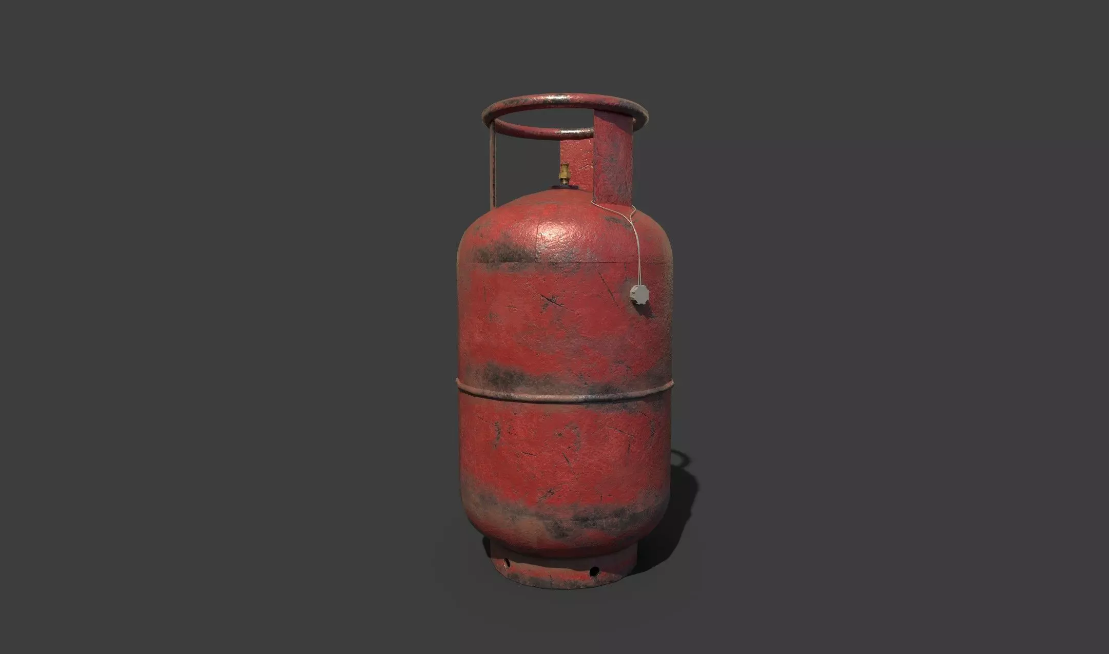 LPG Gas Cylinder Low-poly 3D model
