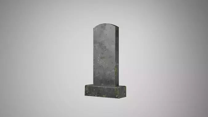 Old Mossy Gravestone Monument