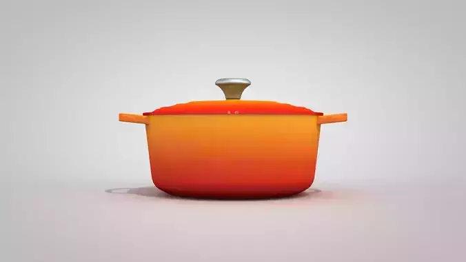Cooking Red Orange 8 4L 3D model 2