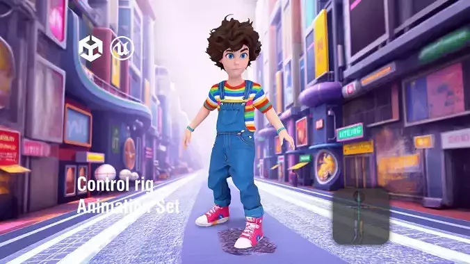 Colorful Child Character model pack