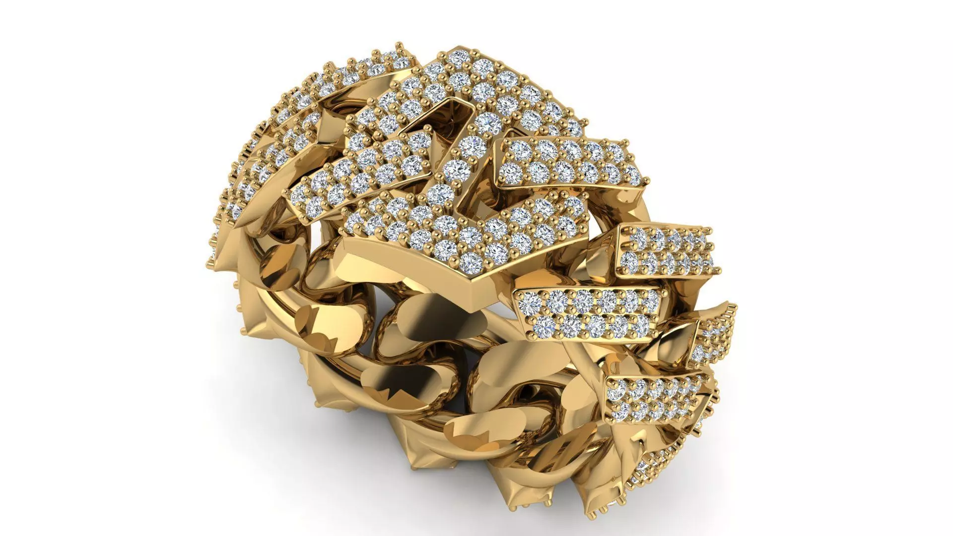 Cuban Chain Ring 3D print model