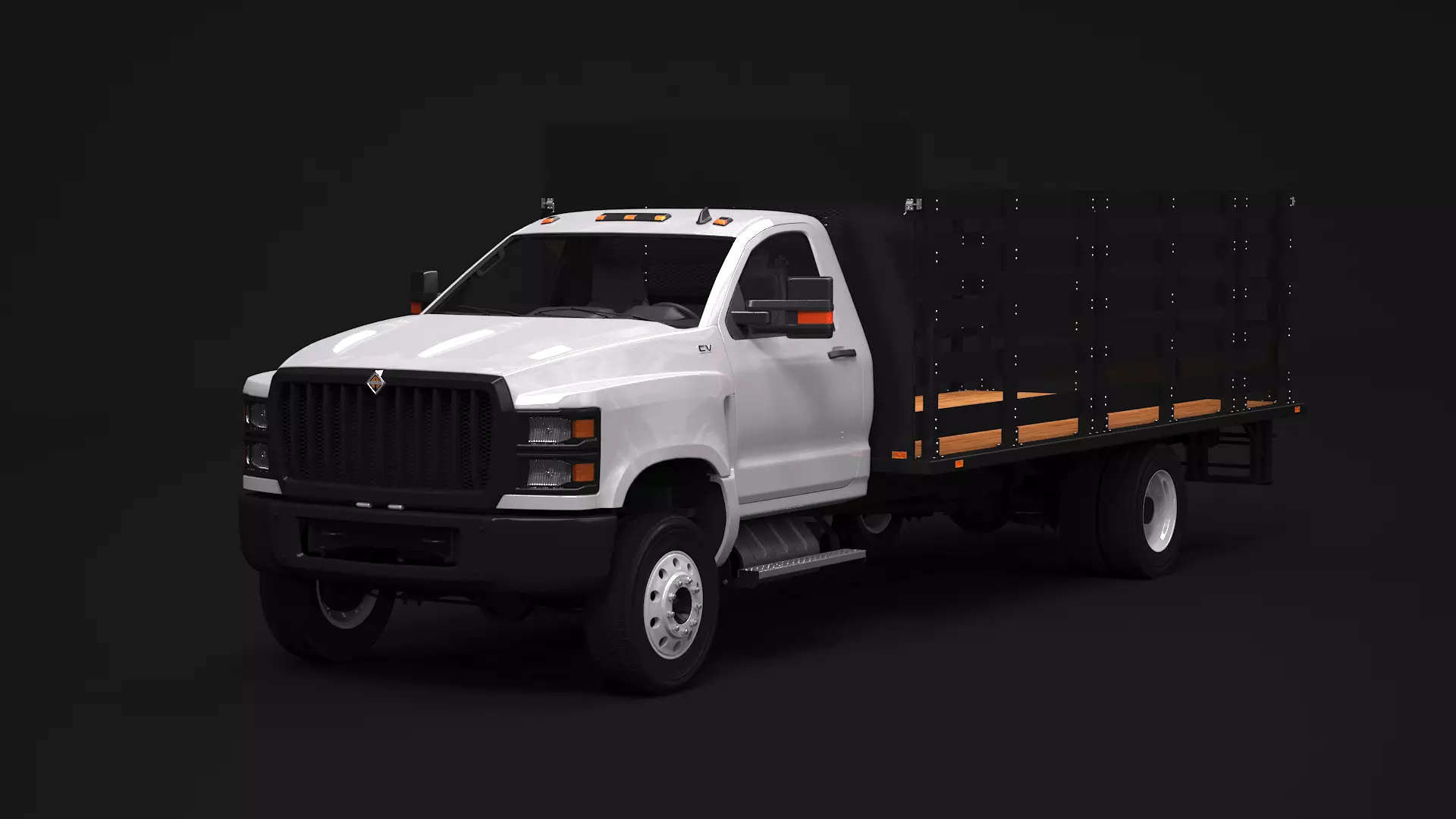 International CV 2020 Stake Bed 3D model