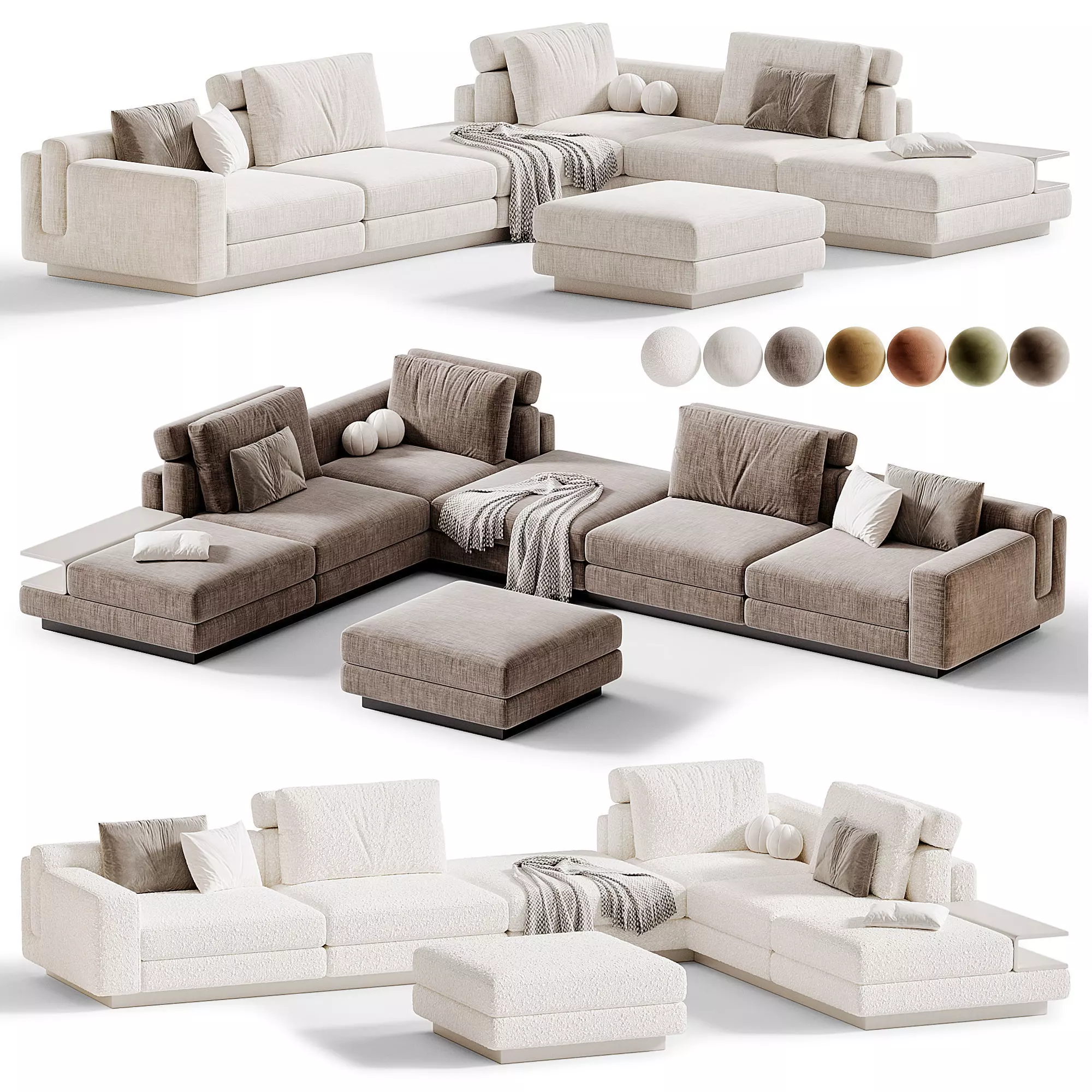 Meta Modular Sofa by Luzaro 3D model