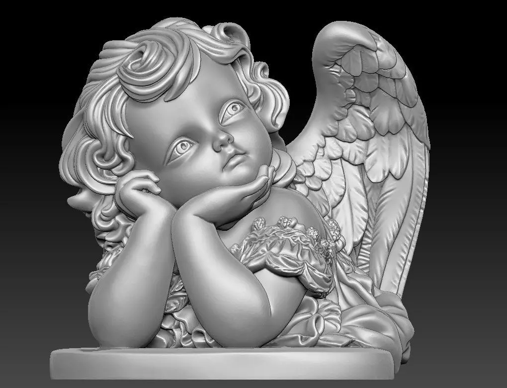 Angel Statue 3D print model