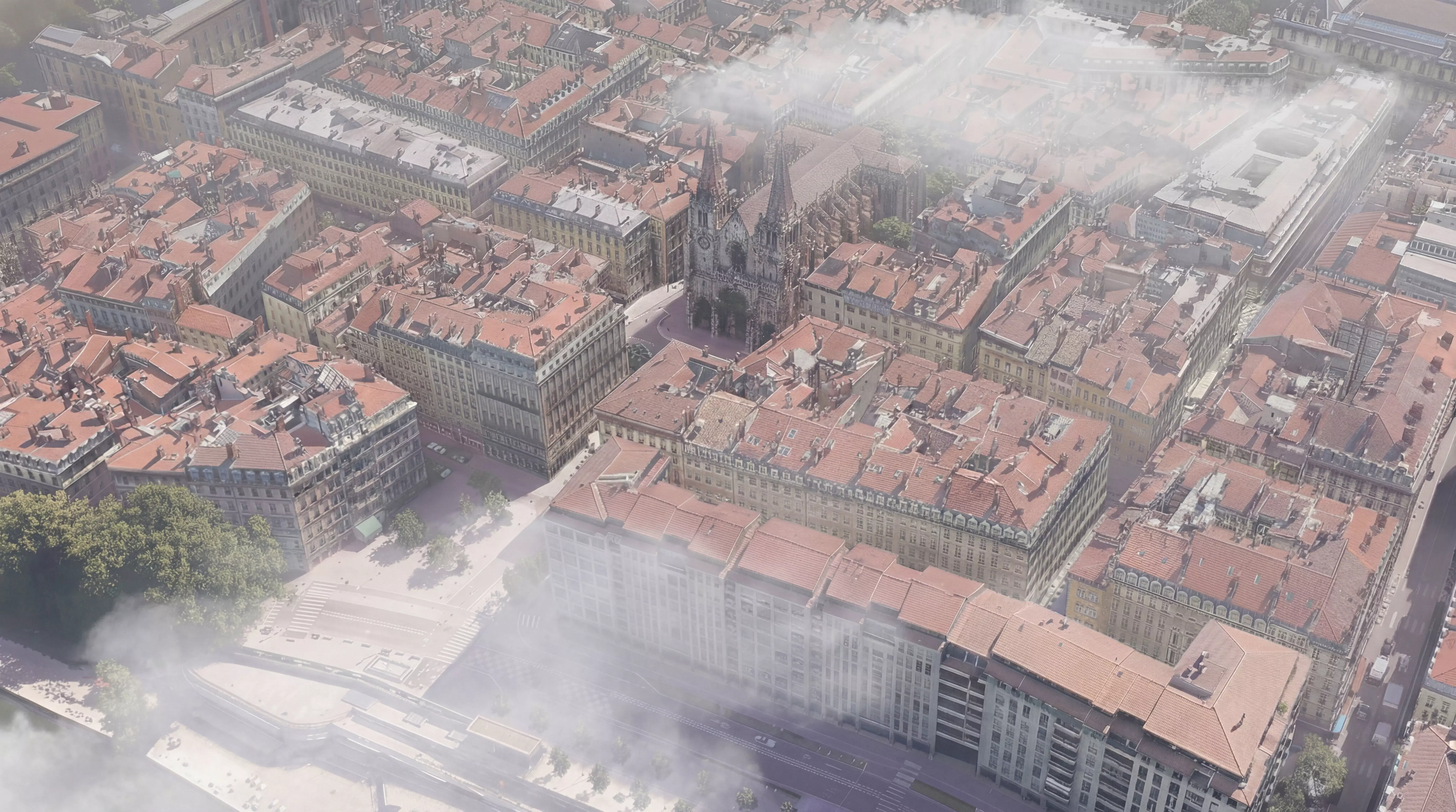 Lyon City in France 3D model