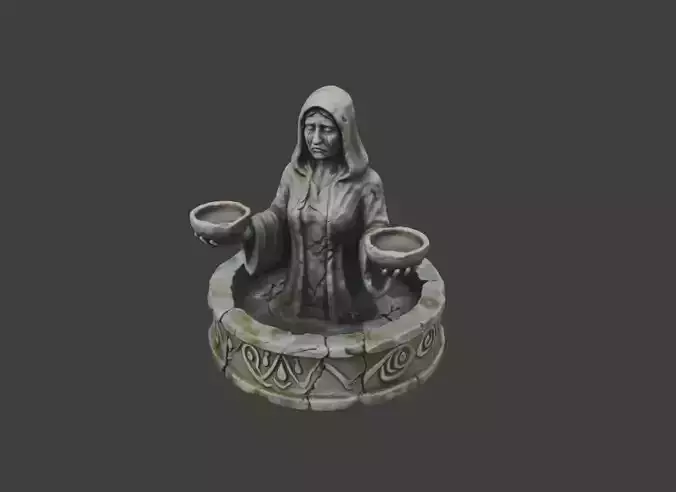 Ancient Offering Priestess Statue