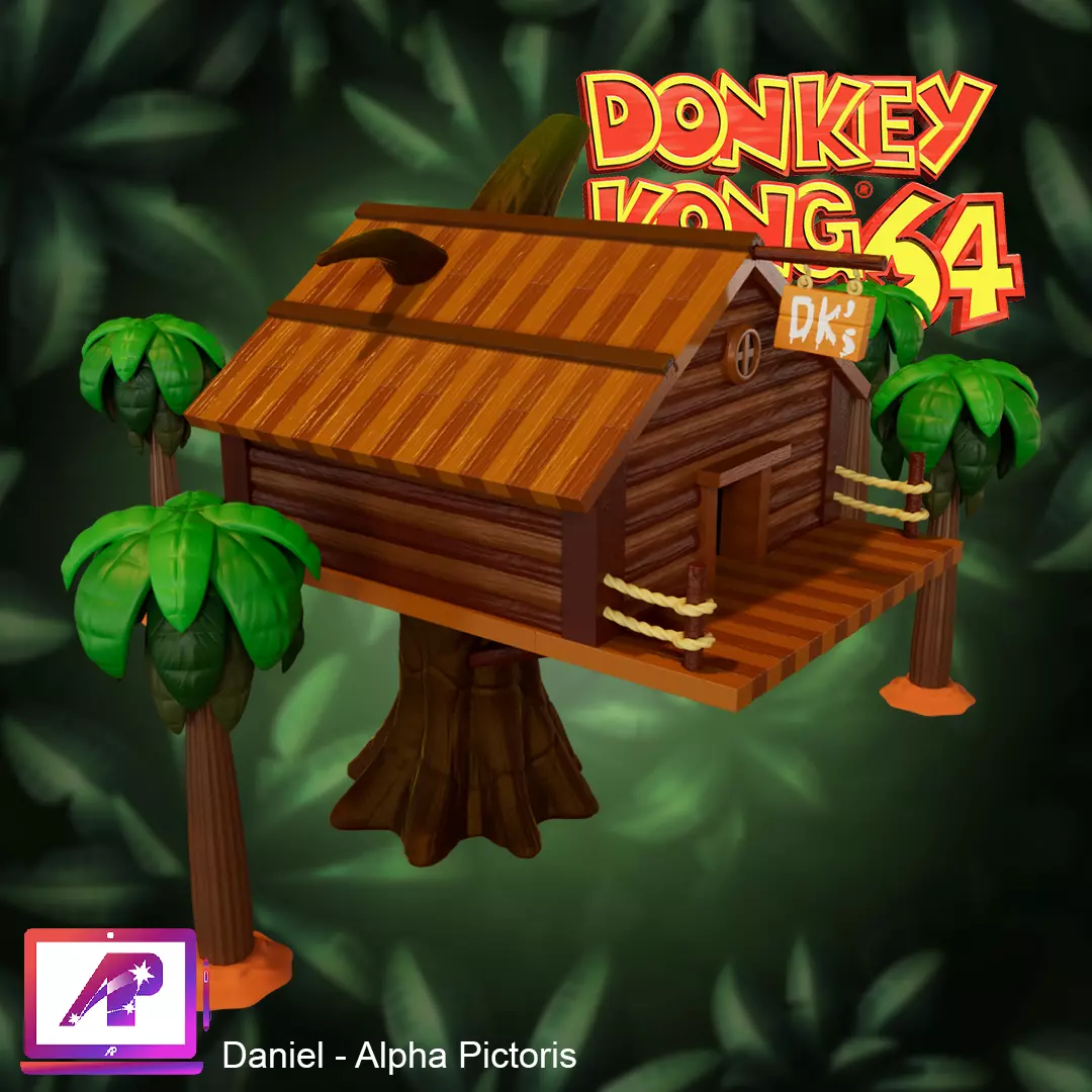 DK House from Donkey Kong 64 3D print model