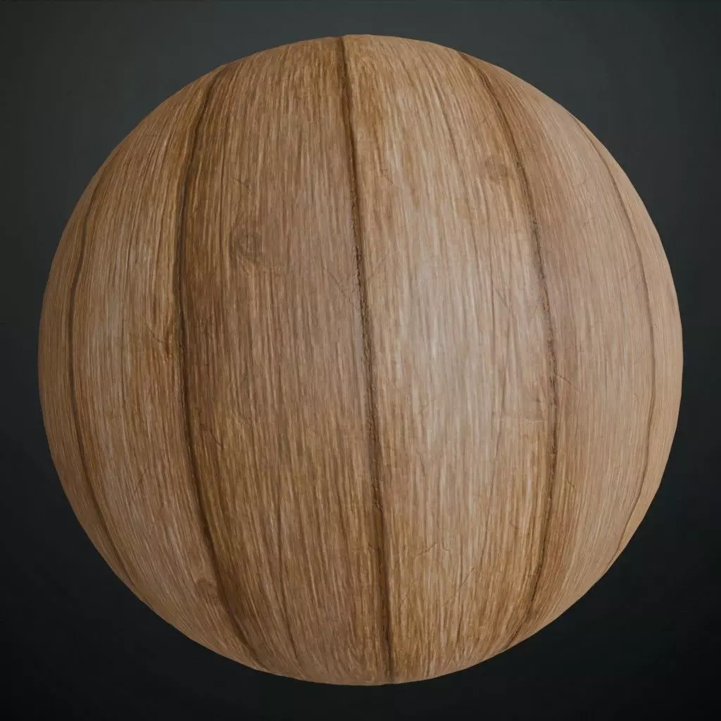 Vintage Vertical Wood Planks PBR Texture