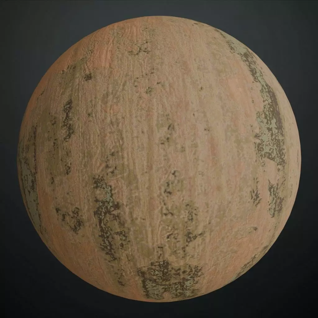 Weathered Mossy Concrete Stone PBR Texture