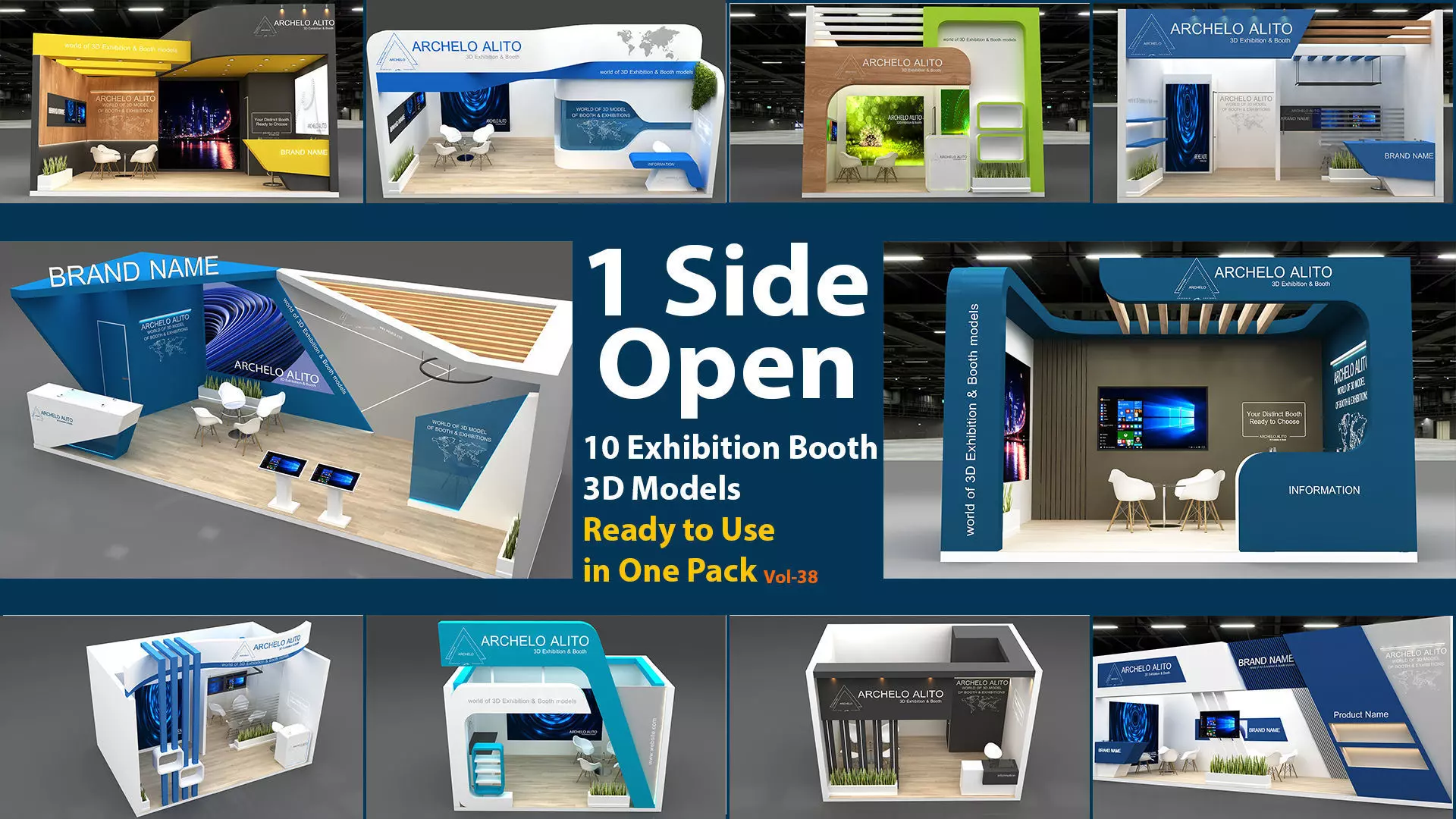 Collection38-1 Side open 3D model
