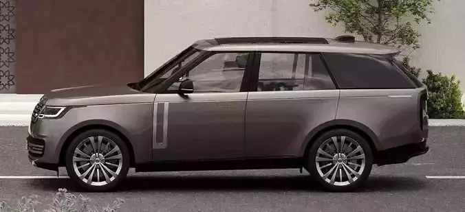 Luxury SUV Low-poly 3D model