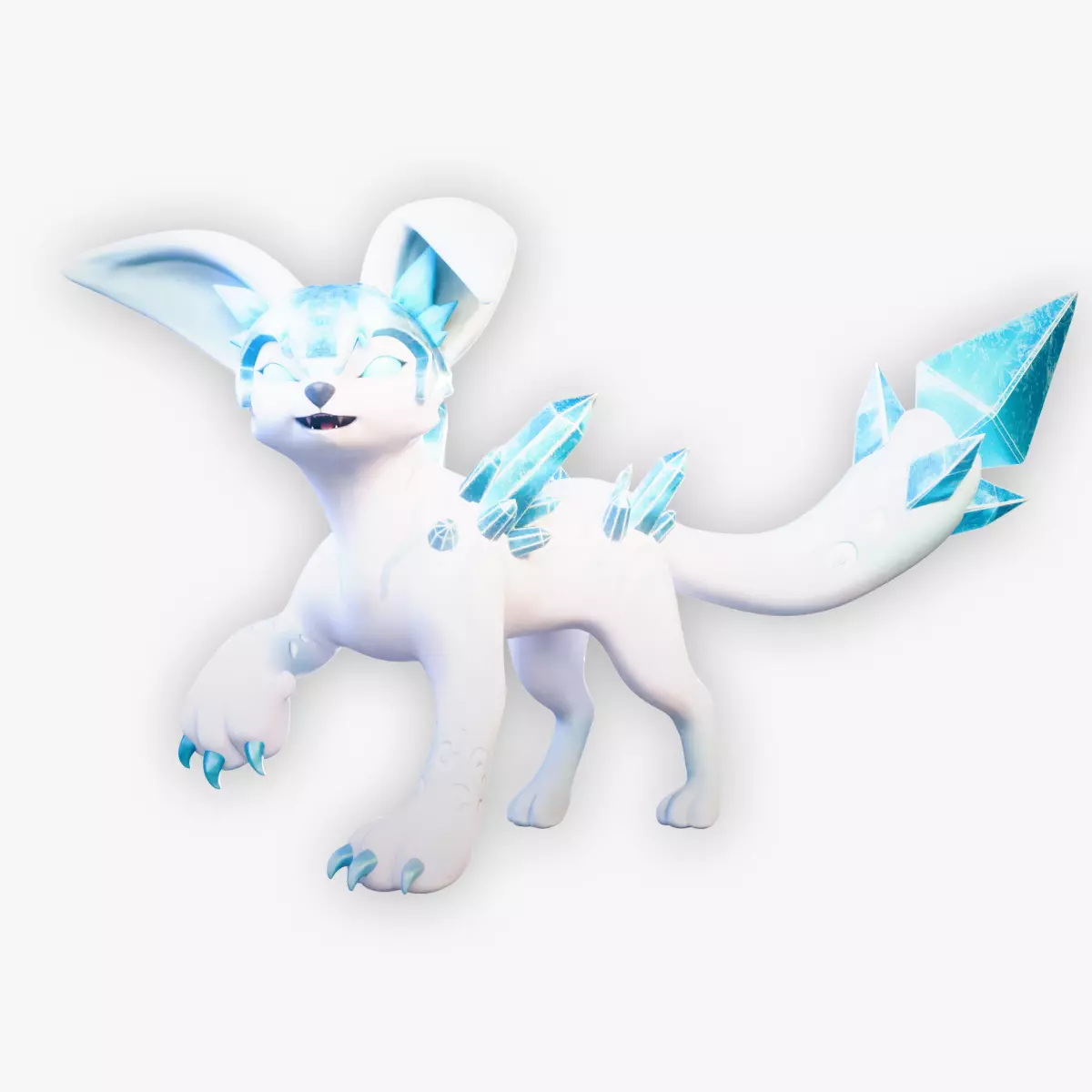 Ice Elemental Beast Rigged Low-poly 3D model
