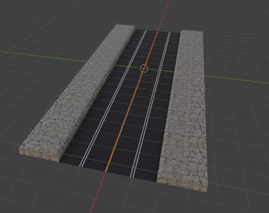 FREE ROAD Free low-poly 3D model