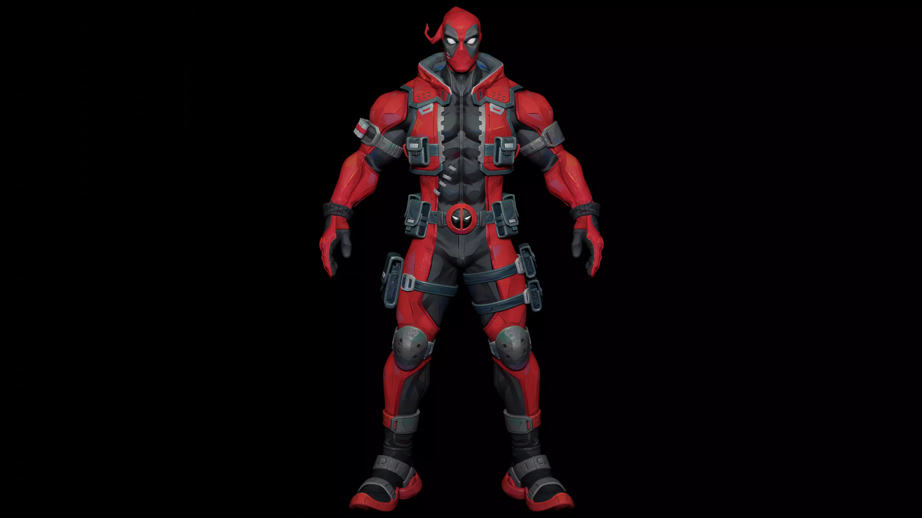 Deadpool 3D Model Low-poly 3D model