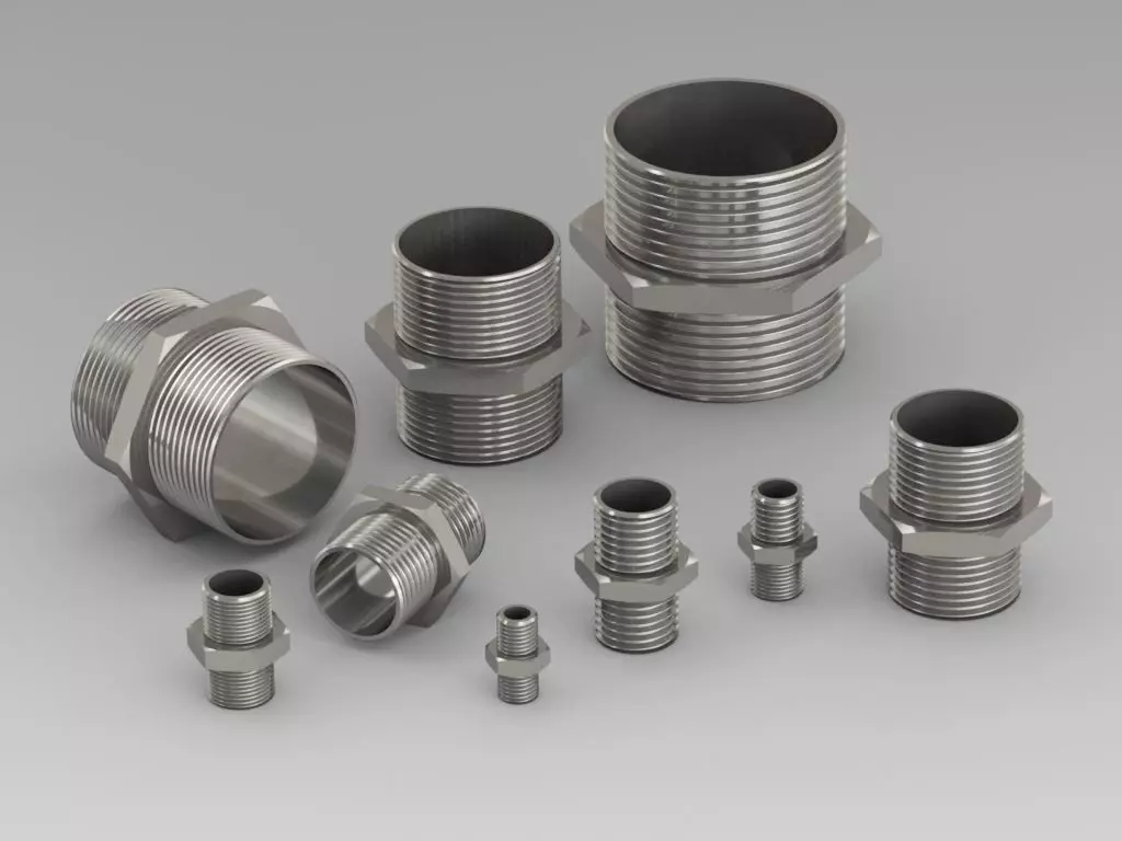 Straight Connector - Nipel - Pipe Adapter 3D model