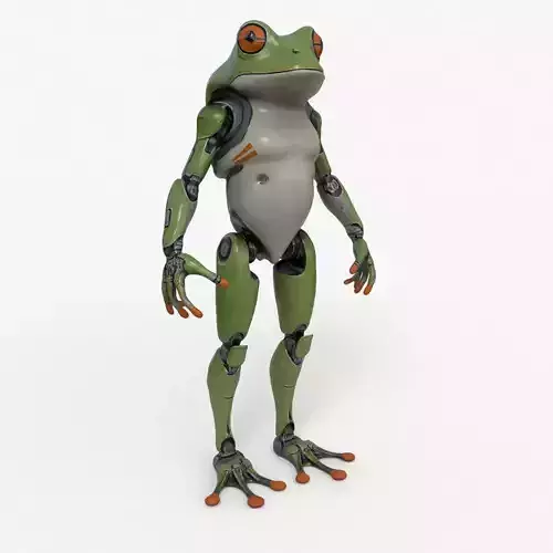 Frog Robot Low-poly 3D model