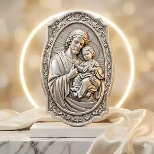 Sacred Family Relief 3D Model