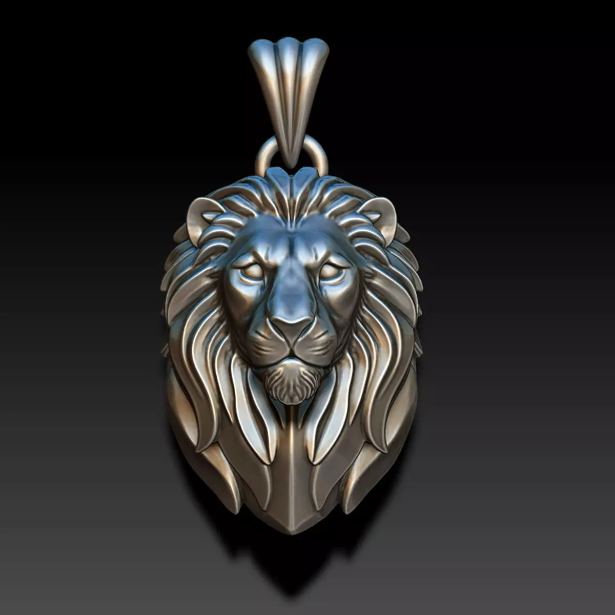 Lion Calm Pendant 3D print model