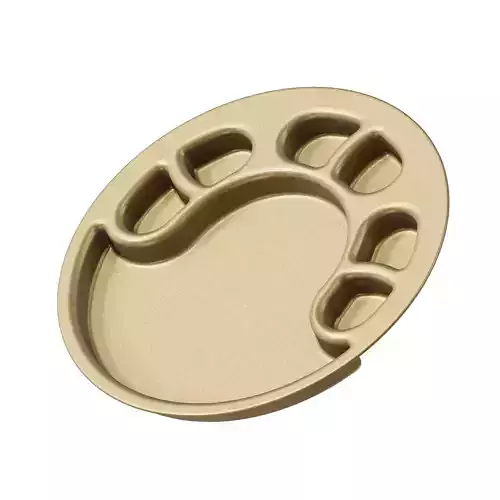 Brass Premium Partition Plate 3D model