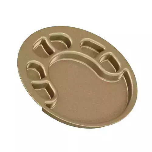 Brass Premium Partition Plate 3D model 2