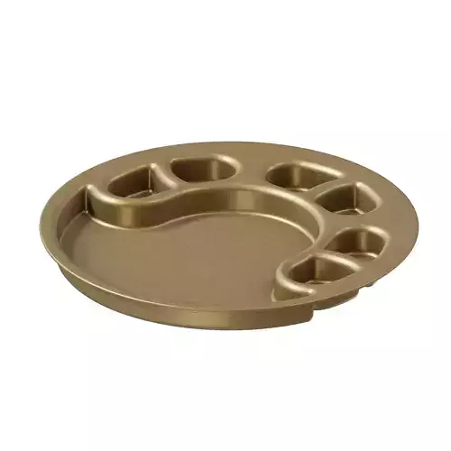 Brass Premium Partition Plate 3D model 3