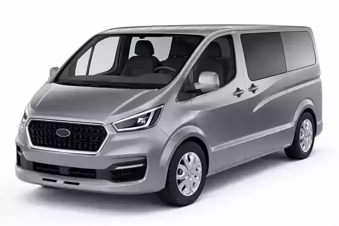 Generic Delivery Van 3D Model Cargo Distribution Vehicle 03