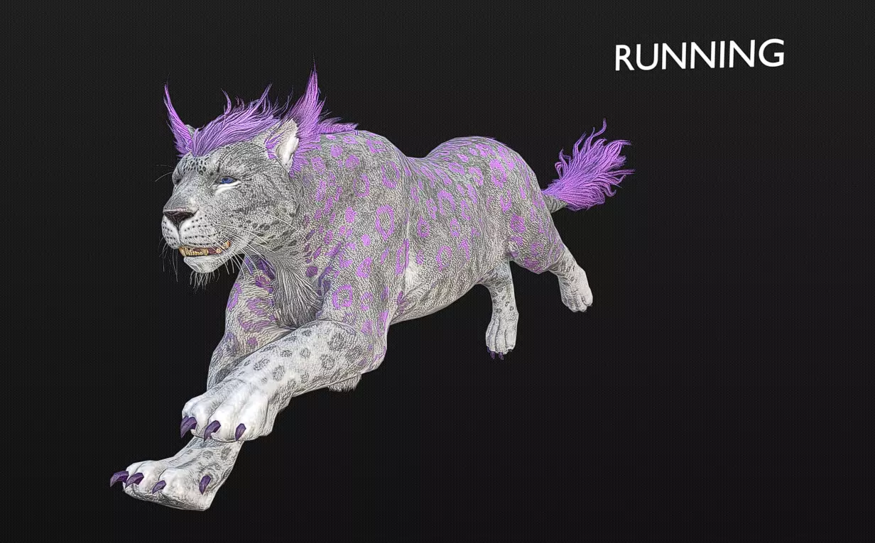 Panther MYHICAL Hybrid PANTHER 3PACKED ACTIONS 3D model