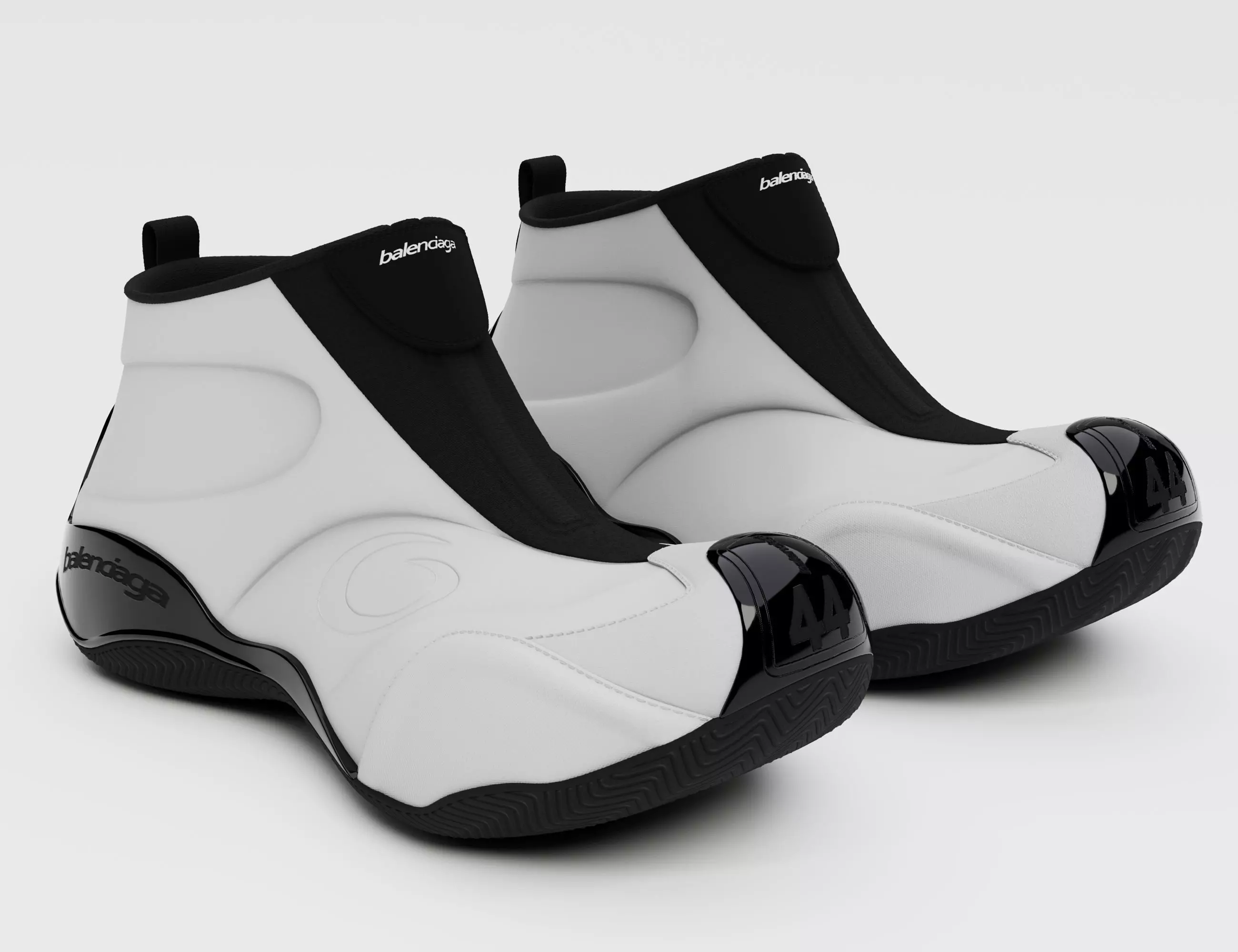 Balenciaga basketball sneakers Low-poly 3D model