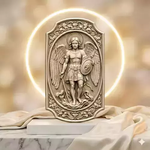 Archangel Guardian Relief 3D Model
