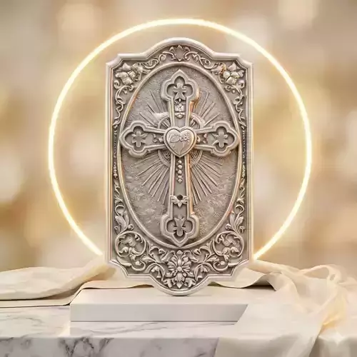 Sacred Heart Relief 3D Model