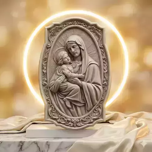 Sacred Mother Relief 3D Model