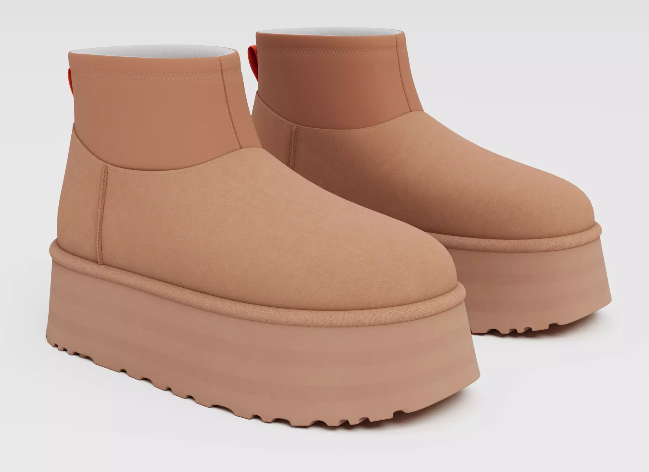 UGG classic mini dipper boots Low-poly 3D model