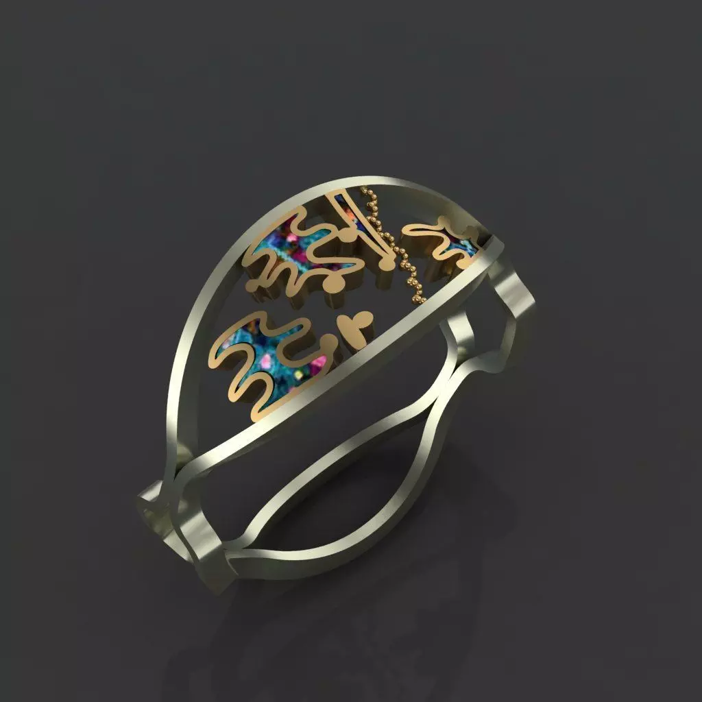 cellular ring 3D print model