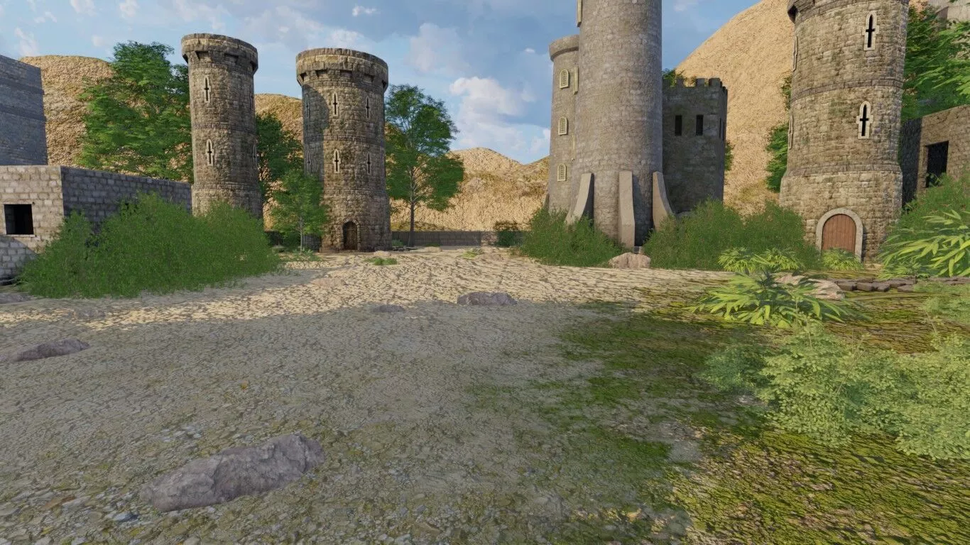 Abandoned Village Layout 3D model