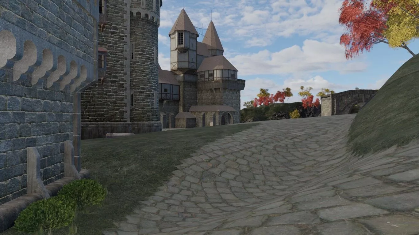 Autumnal Fantasy Village 3D model