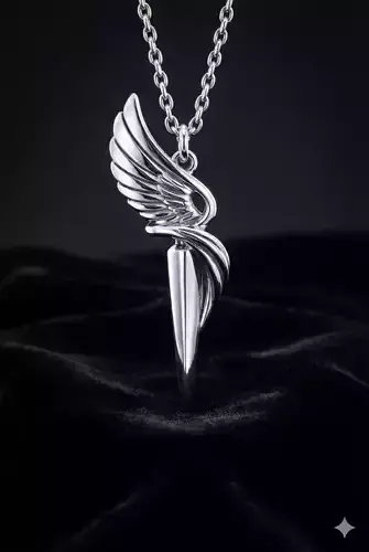 Wing vs Blade Pendant Sculptural 3D Printable Model