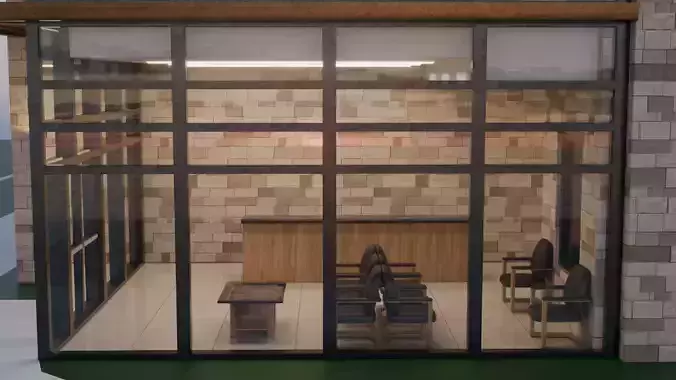 Corporate Office Building  3D model 6