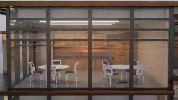 Corporate Office Building  3D model 4