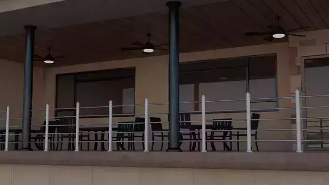 Corporate Office Building  3D model 3