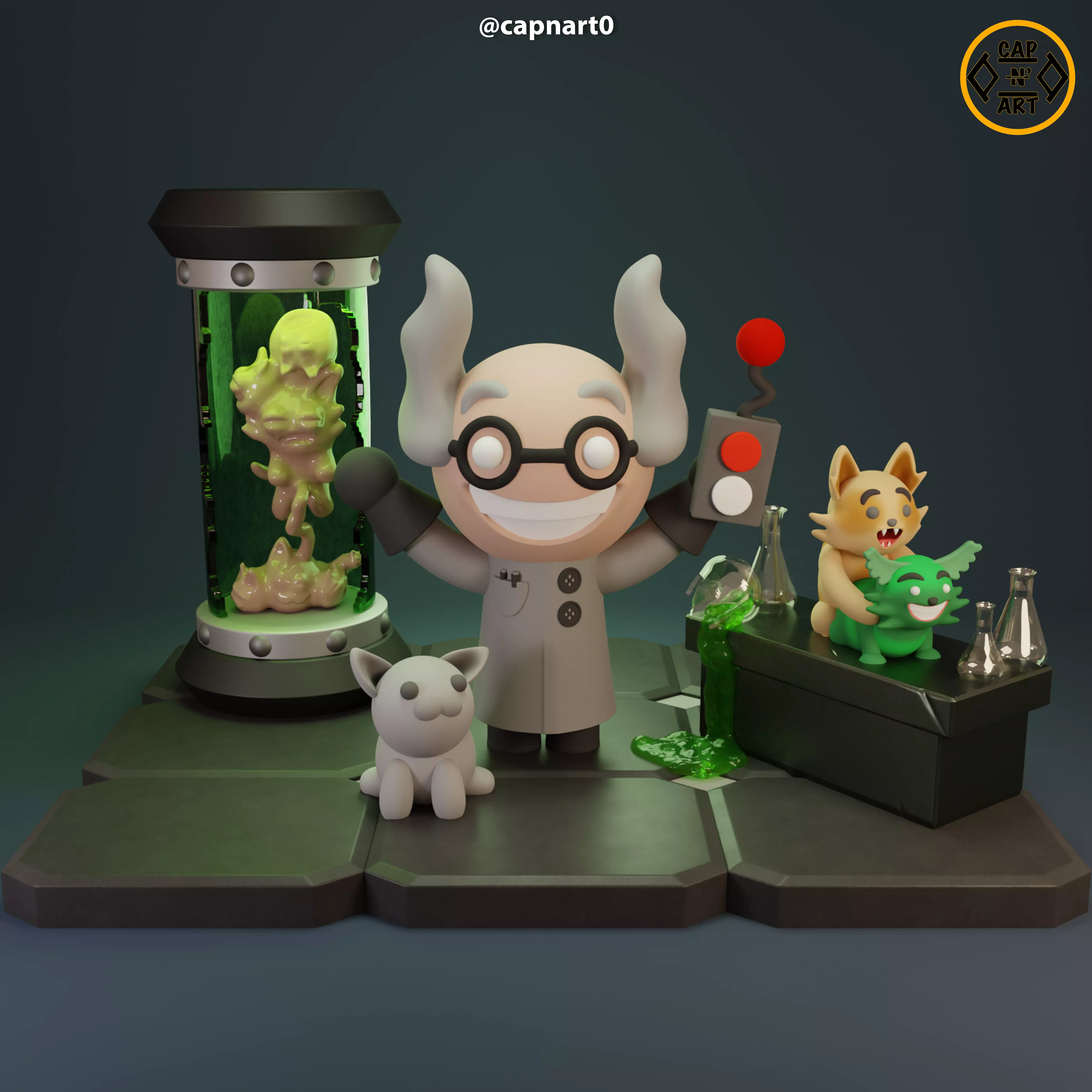 Mewgenics Diorama 3D print model
