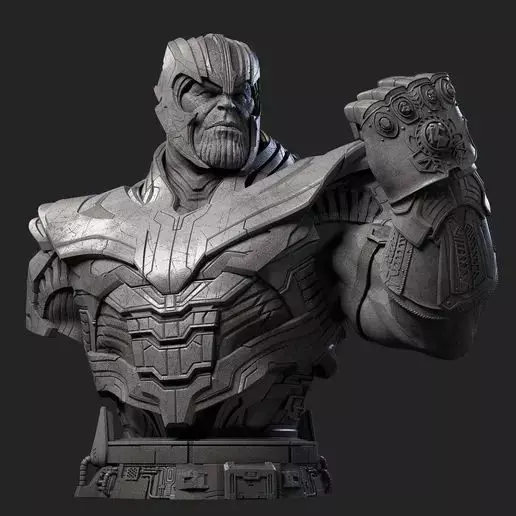 busto thanos 3D print model