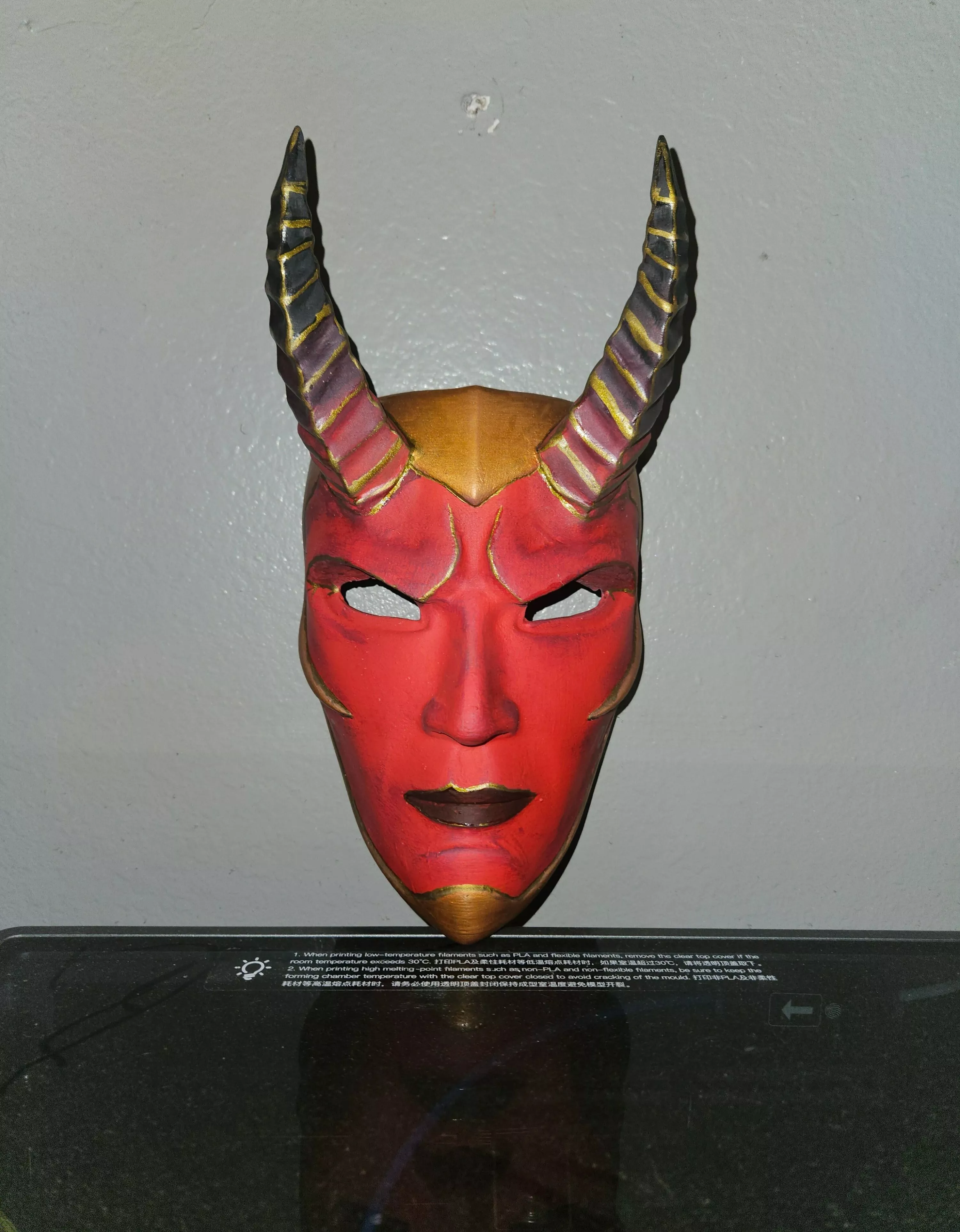 Horned Demon Cosplay Mask 3D print model
