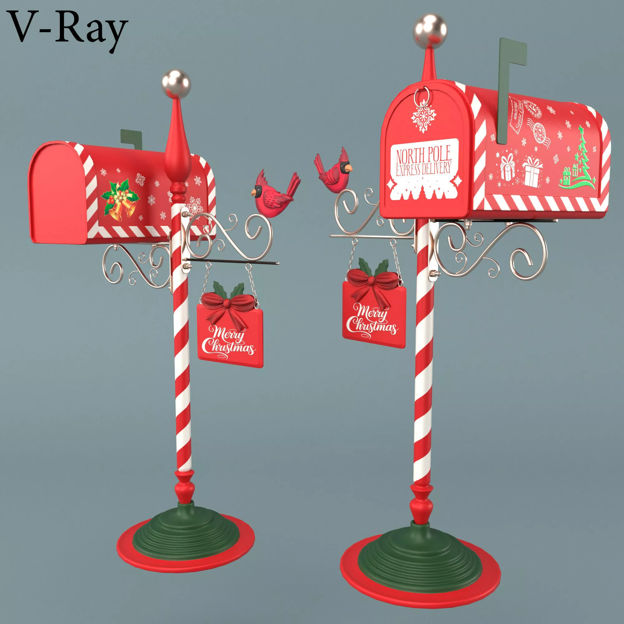 Santas Mailbox 3D model