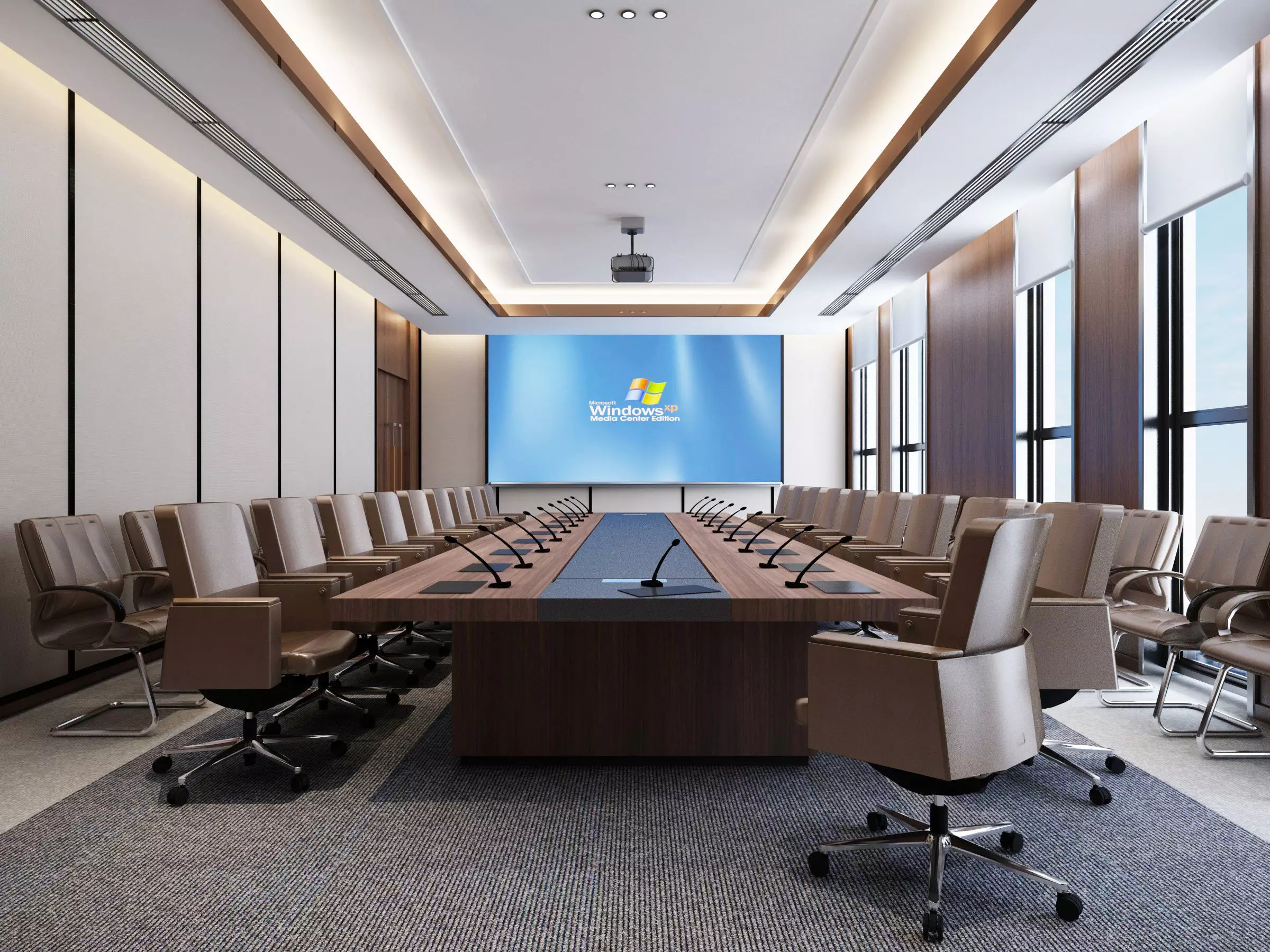 meeting room Low-poly 3D model