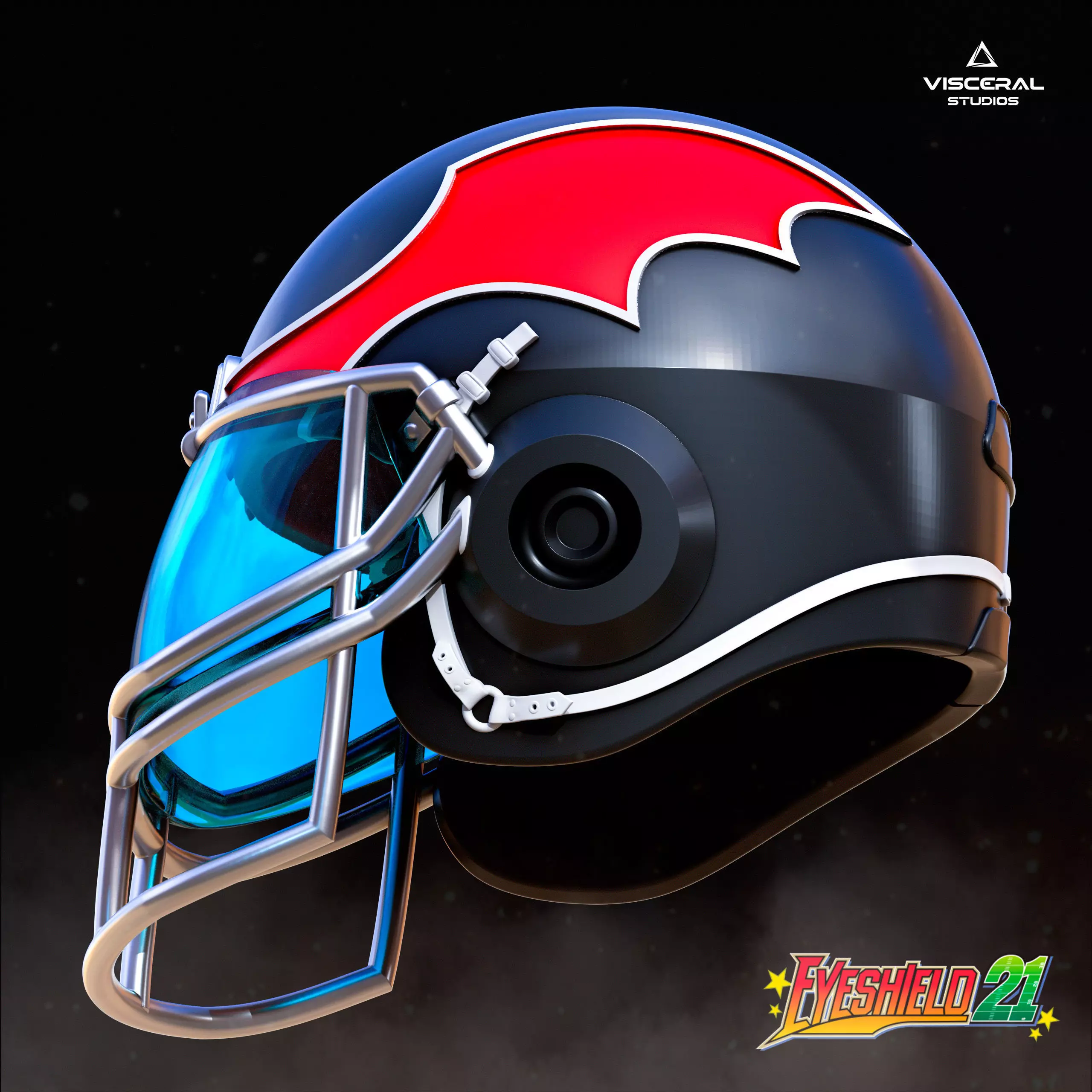Eyeshield 21 American Football Helmet Sena Kobayakawa 3D print model