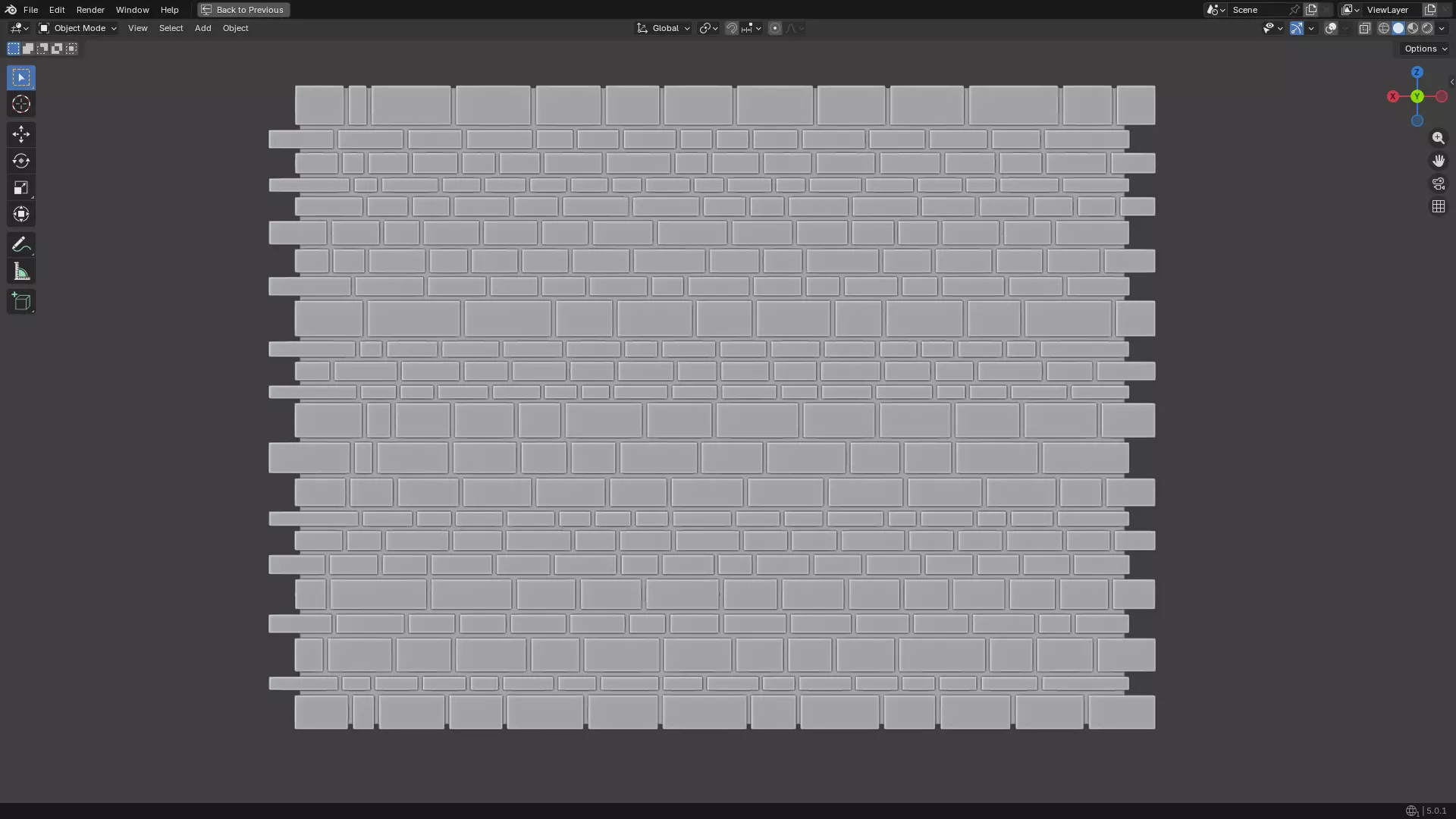 Brick Wall Seamless 3D print model