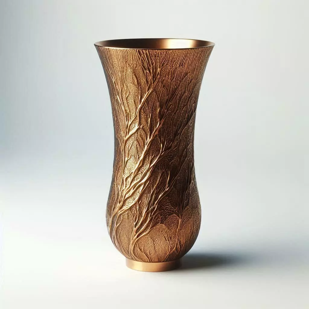 Golden Decorative Vase 3D Model 3D print model