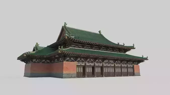 Ancient Asian Architecture Temples and Palaces 3D model