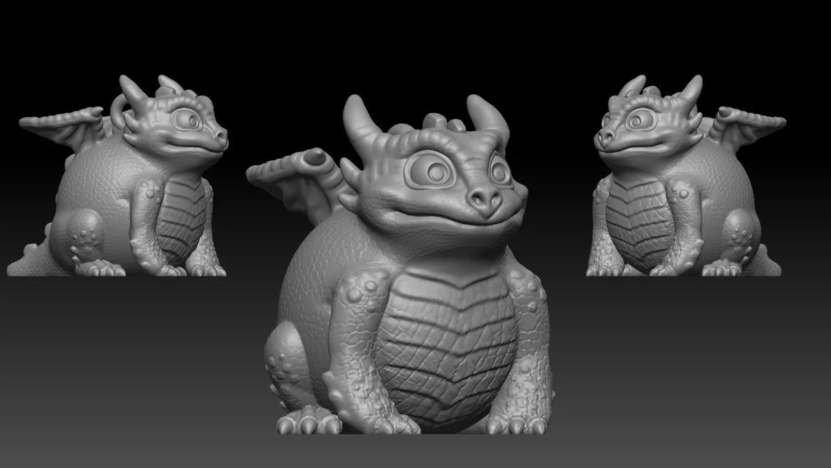 Baby dragon hook 3d print model 3D print model