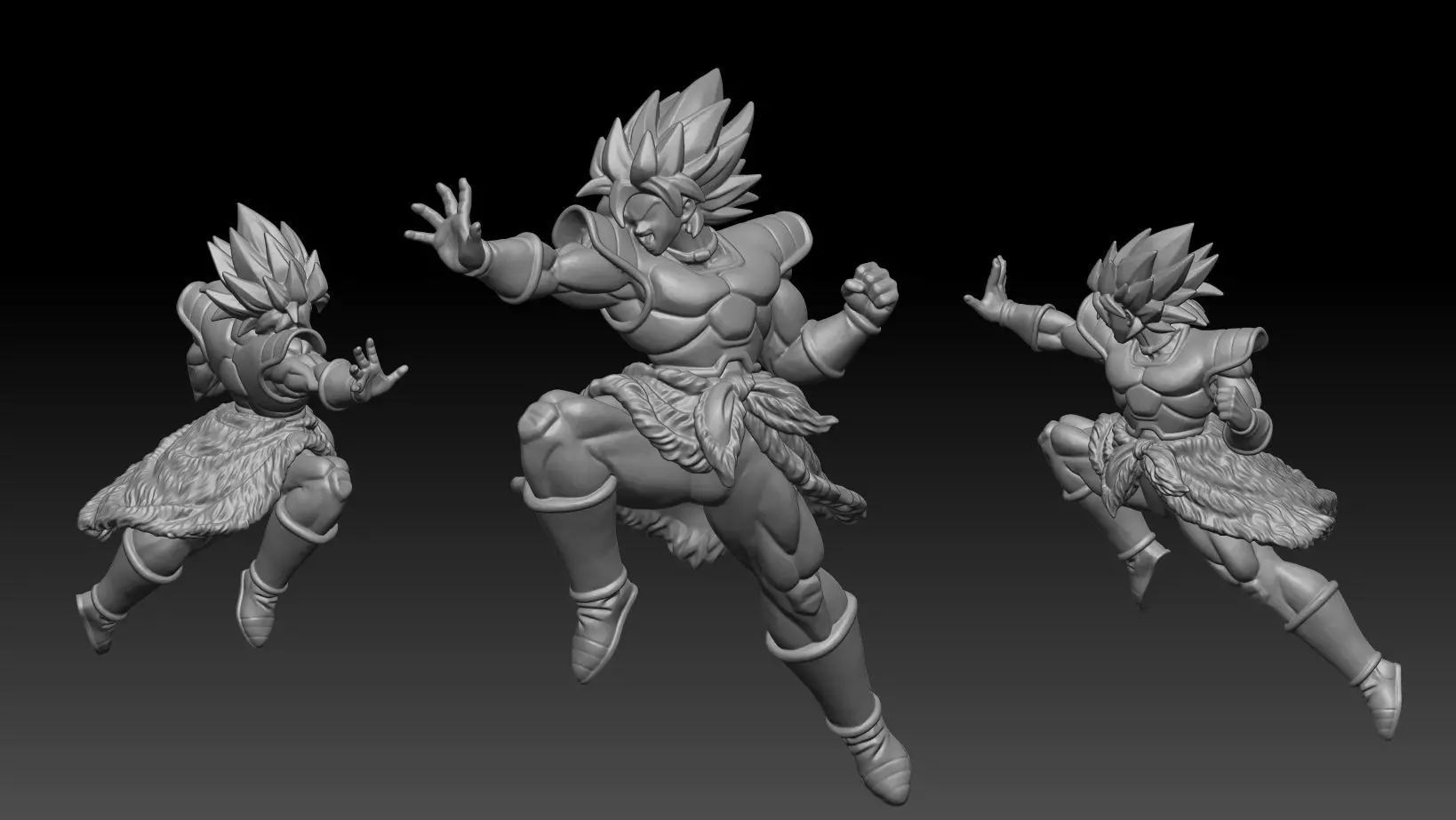 broly dragon ball 3d print model 3D print model